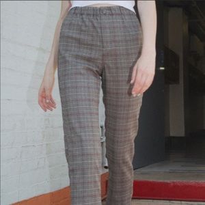 Plaid brandy tilden pants
